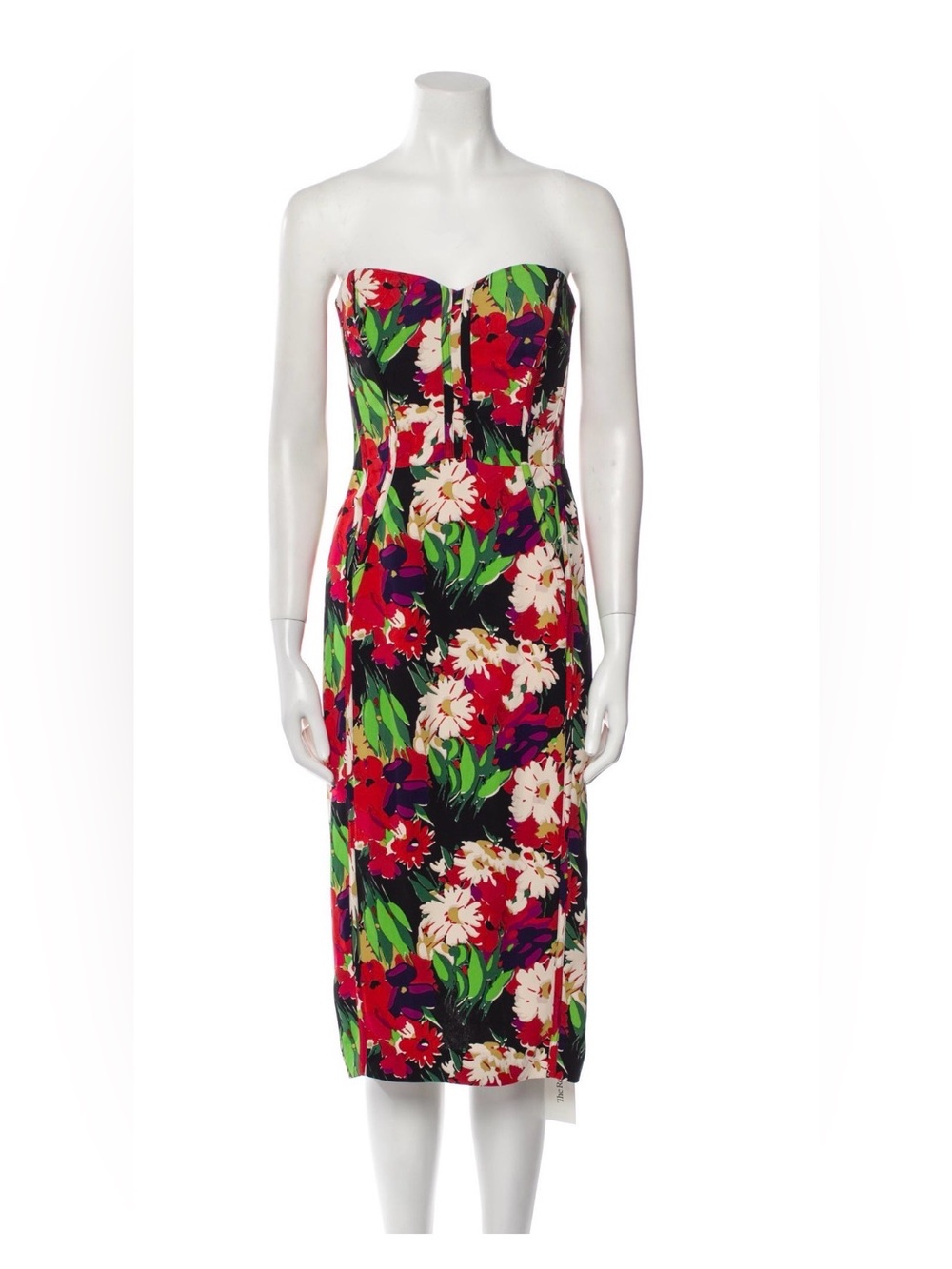 Veronica Beard Corseted Strapless Dress
